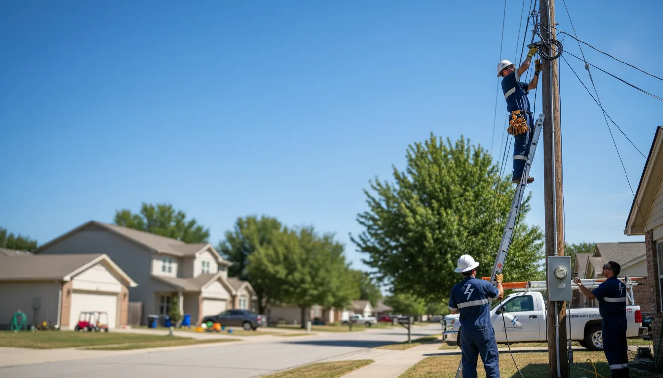 Residential electrician providing installation services in Slickville, PA
